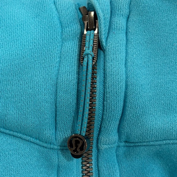 Lululemon Scuba Oversized Half Zip Hoodie In Electric Turquoise Size M/L - Picture 4 of 8